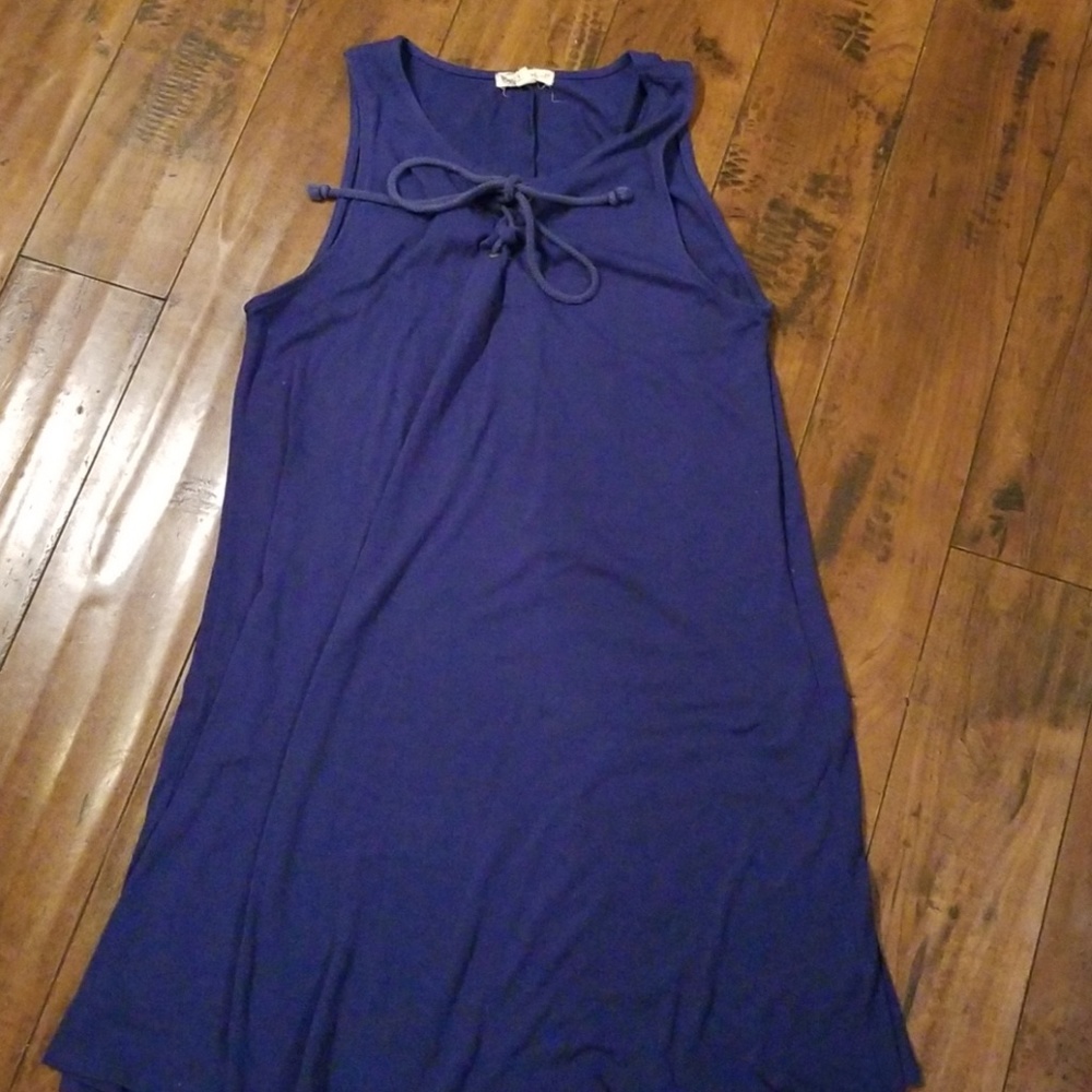 Blue T shirt dress